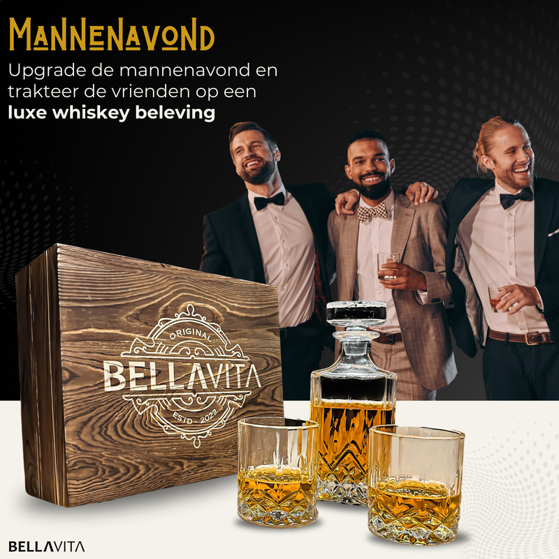 BELLAVITA Whiskey set - 750ml Karaf