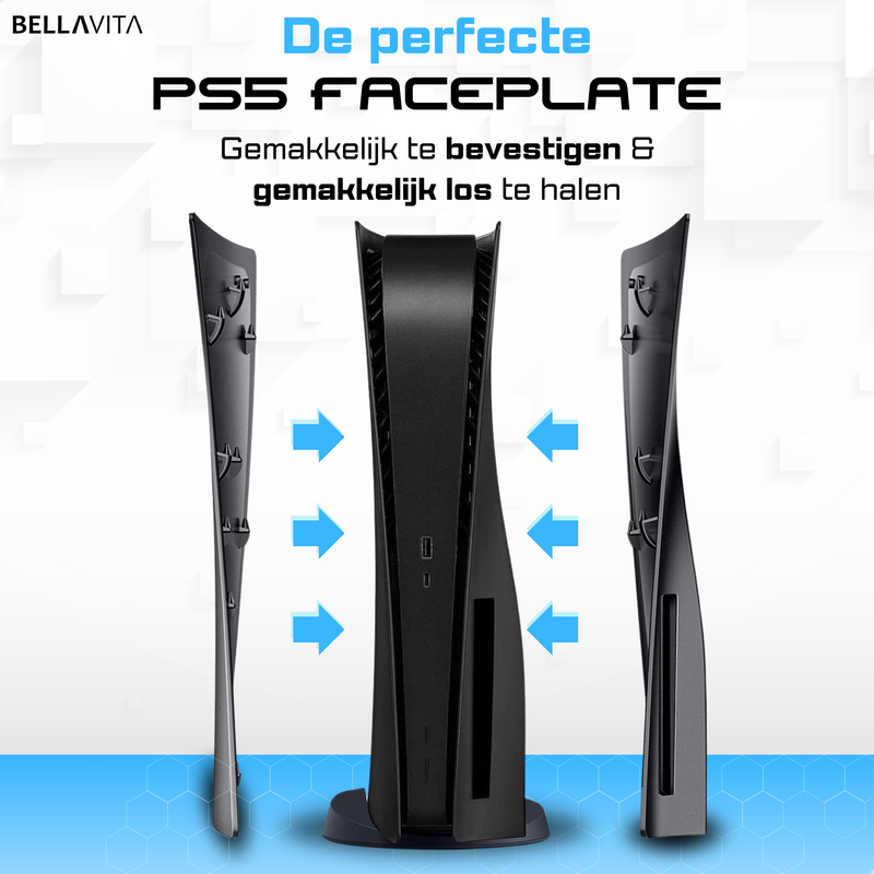 BELLAVITA PS5 Faceplate (oud model) - Disk Versie (zwart)