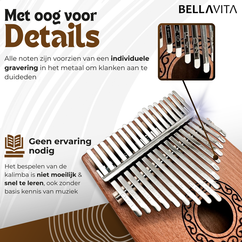 BELLAVITA Kalimba set - Duimpiano - Muziek - Instrument