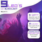 BELLAVITA Blacklight - 9 LED