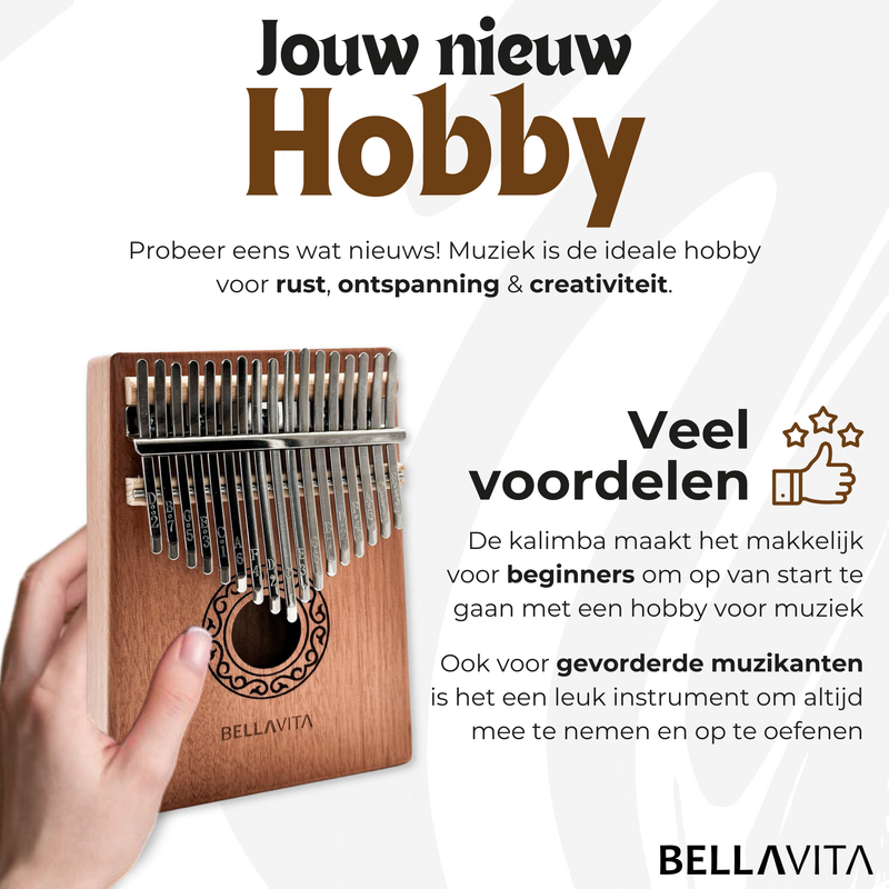 BELLAVITA Kalimba set - Duimpiano - Muziek - Instrument