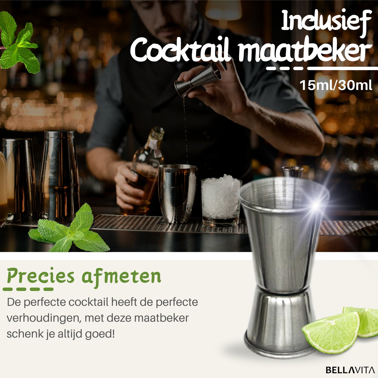 BELLAVITA ® Cocktail set 16 - delig - Bellavitastore.nl