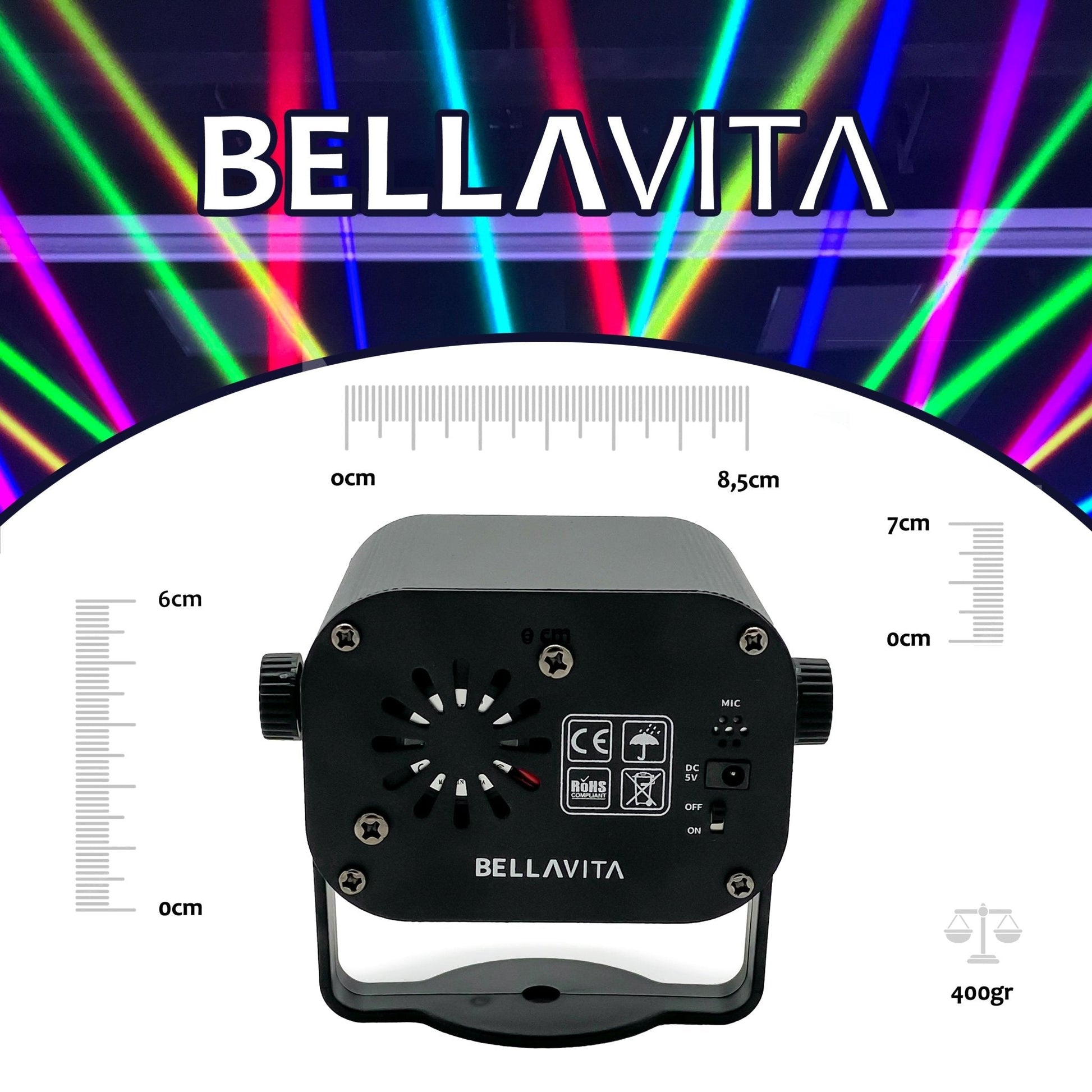 BELLAVITA ® Discolamp - Stroboscoop (klein) - Bellavita