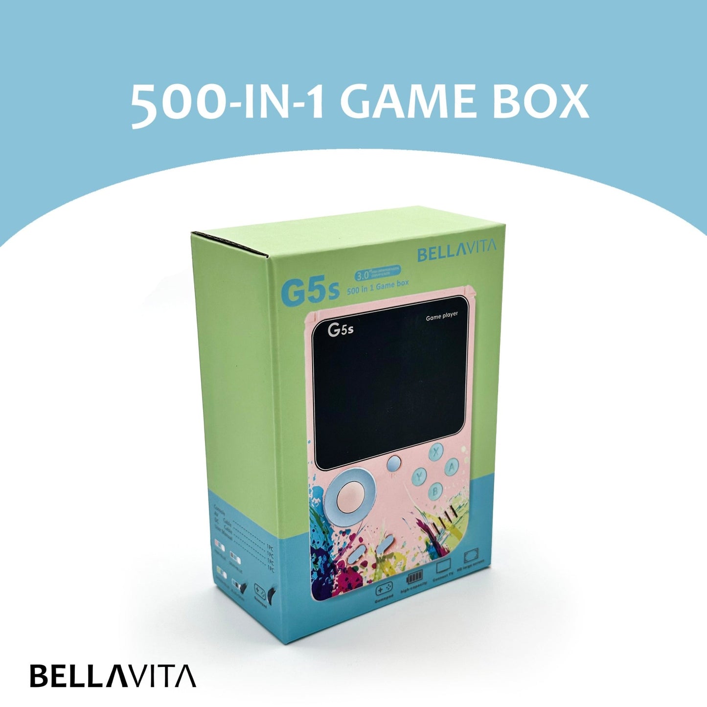 BELLAVITA ® Retro Spelcomputer 500 - in - 1 - Bellavita