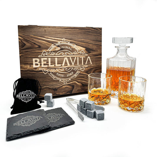 BELLAVITA ® Whiskey set - 750ml Karaf - Bellavita